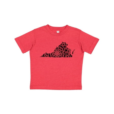 

Inktastic Virginia Silhouette Mandala Gift Toddler Boy or Toddler Girl T-Shirt