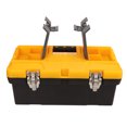 thumbnail image 4 of Caja de almacenamiento portátil Ticfox caja de herramientas de 2 capas herramientas de hardware funcionalidad versátil, 4 of 12