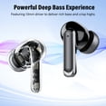 thumbnail image 2 of Wireless Earbuds Bluetooth 5.4 Headphones, Deep Bass Loud Clear Sound with Noise Cancelling Mic, LED Display 60H Playing Time in-Ear Headphones with Wireless Charging Case for iPhone Android, Black, 2 of 8