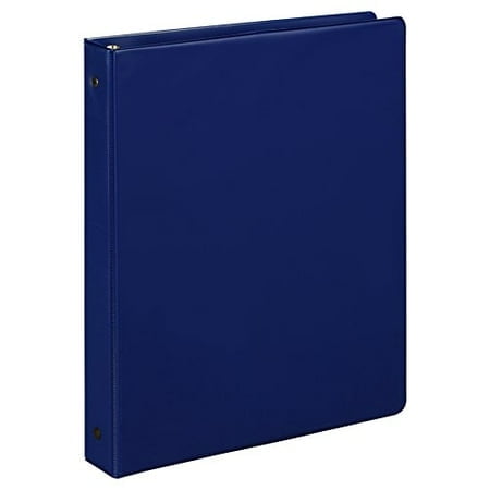 Samsill Classeur à 3 Anneaux pour Documents 1 Pouce, Anneau Rond, 11 x 8.5 Pouces, Bleu Foncé/marine (11302)