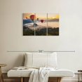 thumbnail image 2 of Elephant Stock Thailand Hot Air Balloons Wall Art - Horizontal Multi Panel Canvas - Living Room Wall Decor - Transportation Multi Panel - Orange And Beige Decor - 33" x 20", 2 of 8