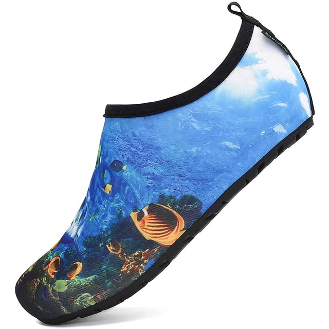Zapatos de agua descalzos para hombre y mujer, calcetines de buceo de secado rápido, antideslizantes, para deportes al aire libre, playa y piscina.