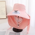thumbnail image 3 of ibiyuan Solar Fan Hat Outdoor Wide Brim Hats for Women Usb & Solar Powered Fishing Hat for Men 2-In Hands-Free Hat Fan Mens Sun Hat Fan Hat for Camping & Beach, 3 of 3