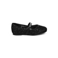 thumbnail image 2 of New Girl Little Angel Britt-957D Glitter Lace Rhinestone Mary Jane Ballet Flat, 2 of 5