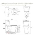 thumbnail image 6 of SUPERFLO 17 Inch Tall Toilet, Comfort Height with Elongated Bowl, Powerful 1.28 GPF Single Flush, Ceramic High Toilet for Seniors and Tall Individuals, 12 Inch Rough-In, 6 of 10