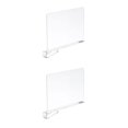 thumbnail image 3 of Guardoinrt 2x Transparent Color Well-structured Shelf Dividers Organize Cabinets With Ease Strong Structure Transparent Color 2Set, 3 of 6