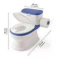 thumbnail image 2 of BEBBLY Bañito Entrenador Infantil con Sonido Musical Portarrollo y Almacenamiento Asiento Antiderrapante para Niños y Niñas de 6 Meses a 3 Años Fácil de Limpiar Ideal para Aprender a Ir al Baño (Azul), 2 of 7