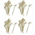 thumbnail image 1 of Paquete de 2000 Selecciones de CóCtel de Bambú Palillos de CóCtel Brochetas de Bambú Palillos de Dientes para Aperitivos 4 Pulgadas, 1 of 6