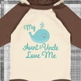 thumbnail image 4 of Inktastic My Aunt and Uncle Love Me Whale Boys or Girls Long Sleeve Baby Bodysuit, 4 of 5