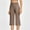 Brown, variant on 15"/18"/21"/27" Capri Pants for Women High Waist Stretch Women's Golf Capris for Summer with Pockets Work Casual Gray Size S-XXL