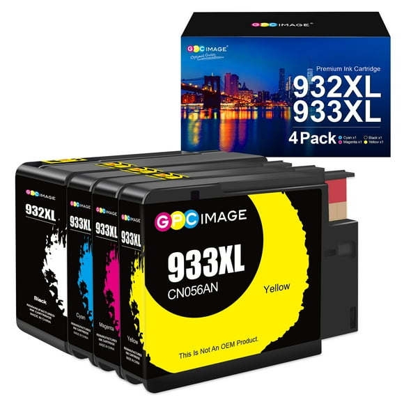 Cartucho de tinta GPC Image remanufacturado para HP 932XL 933XL