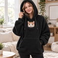thumbnail image 4 of Pet Pouch Hoodie for Women Fleece Kangaroo Pocket Sweatshirt Cuddle Pouch Dog Carrier Hoodie Pet Pouch Hoodie Cat Hoodie with Pouch Pull Pocket for Dogs & Snack Hooded, 4 of 4