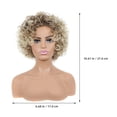thumbnail image 2 of BRIGHTFUFU Peluca Afro De Temperatura En Color Dorado Con Y Cómoda, 2 of 8