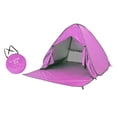 thumbnail image 1 of Beach Tent, up Tent, Beach Sun Protection, UPF 50 Lightweight up Windproof Pink, 1 of 8