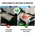 thumbnail image 4 of Golf Cart Seat Covers for 2 Seater,Lobster Coastal Microfiber Cart Seat Towel Blanket,Summer Beach Nautical Coral Shell Absorbent Breathable Non Slip Bench Seats Protector for Golf Course 51"x31", 4 of 9