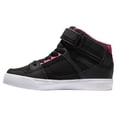 thumbnail image 4 of DC Shoes Girls' Pure High Elastic Lace High-Top Shoes Black/Pink/Black - ADGS300092-KPK, 4 of 6