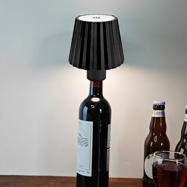 Lámpara LED de escritorio para botella de vino, Control táctil, 2000mAh, lámpara decorativa de escritorio, ajuste de brillo continuo para el hogar, Bar, restaurante