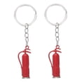 thumbnail image 5 of 2 Pcs Fire Extinguisher Firemen Badge Keychains Firefighter Gift, 5 of 8
