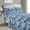 Blue Cobalt, variant on Mocassi 6-Piece Fitted Sheet Set with Smart Pockets Aria Tie-Dye - 1500 Thread Count, Spiral Tie-Dye, Silky Soft, Fade and Wrinkle Resistant, 6PC Tie-Dye,, Full, Teal
