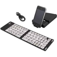 IWERKZ 44652BW Universal Foldable Bluetooth(R) Keyboard