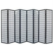 ALEKO 8PRD01 Oriental-Style Wood and Rice Paper 8-Panel Screen Privacy Room Divider, 140"W x 69"H