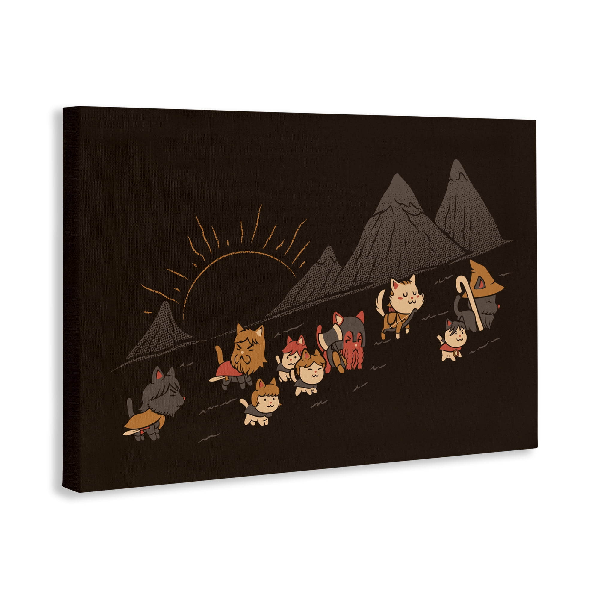 Stupell Industries Iconic Furrowship Of Ring Cats Canvas Wall Art, design by Tobe Fonseca