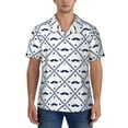 thumbnail image 5 of KLL Men's Hawaiian Shirt Short Sleeve Button Down Beach Shirts-Hipster Mustache, 5 of 6