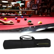 funtasica 8 Holes Billiards Pool Snooker Cue Storage Pouch Water Resistant 1/2 Snooker Pool Cue Bag Billiard Stick Storage Bag Black