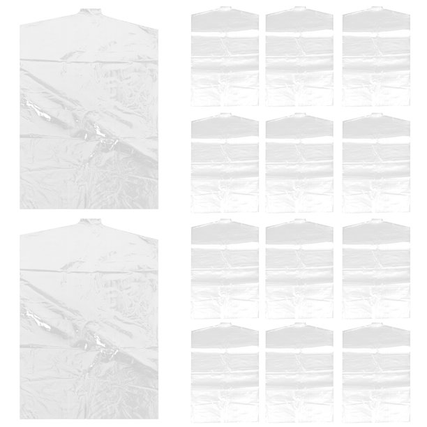 50 bolsas de tintorería para ropa infantil, fundas transparentes para ropa