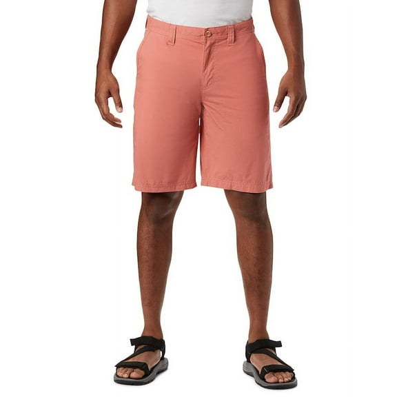 Columbia Mens Cotton Chino Shorts Dark Coral Pink 42
