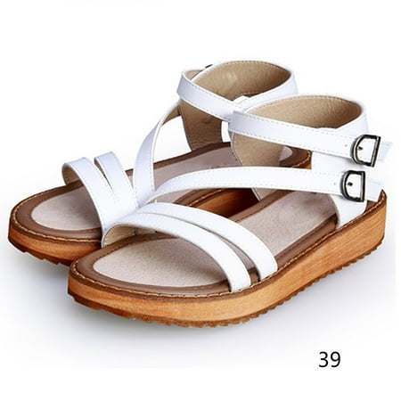

Women Flat Sandals Thick Sole Open Toe Soft Breathable Casual Sandals for Summer Women Summer Casual Flat Thick Sole Open Toe Soft Breathable Accessories Comfortable Elegant Sandals Shoes 39