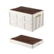 thumbnail image 1 of Contenedores De Almacenamiento Plegables Con Tapa Contenedores Apilables Cajas De Utilidad Plegables Para El Hogar Oficina Camping Ropa Zapatos Libros Juguetes Supermercado Yuarrent HA038757-00, 1 of 6