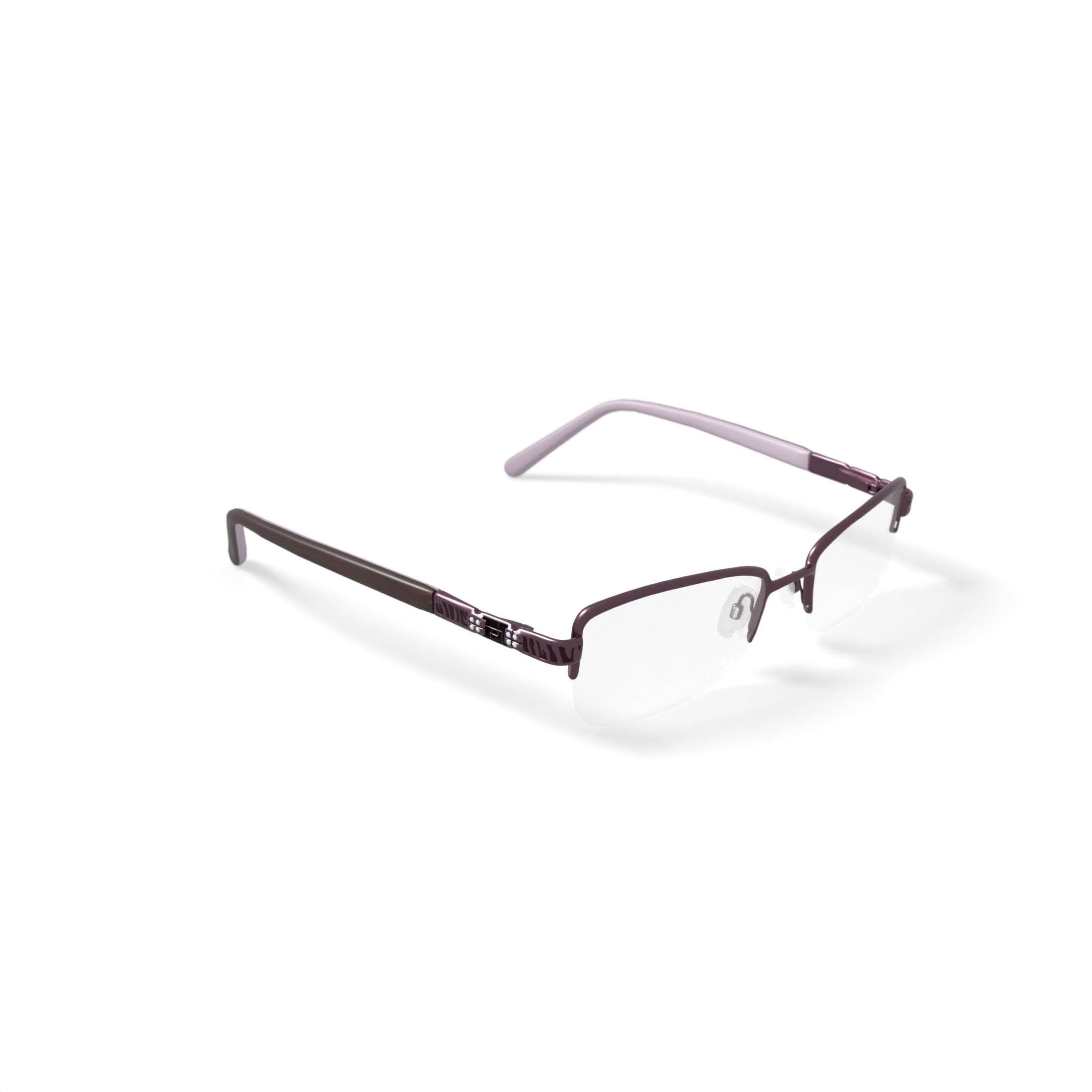 Walmart Women's WOP73 Rectangular Prescription Eyeglasses with Case, Rose Pink