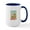 White/Navy Inside, variant on CafePress - Happy Easter Angel Mugs - 15 oz Ceramic Large White Novelty Mug