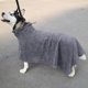 thumbnail image 2 of Toalla de secado para mascotas gris, albornoz, ropa cálida para perros, cuerda de baño superabsorbente L L Yuyangstore Cuerda de baño para mascotas, 2 of 8