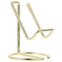 SEWCHICS Desk Card Stand Business Card Holder Golden Iron 1Pack