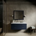 thumbnail image 2 of Castor 48 in W Blue Single Bath Vanity Cultured Marble Top and 43 in Mirror, 2 of 10