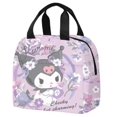 thumbnail image 1 of Bolsa de almuerzo promocional Sanrio Kuromi, bolso aislado para estudiantes de escuela primaria y secundaria, lonchera, 1 of 5