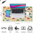 thumbnail image 5 of Long Mouse Pads for Desk,Colorful Dinosaur Assortment Pattern Desk Mats on Top Of Desks, Desk Mouse Pad Extra Large with 3mm Non-Slip Base and Stitched Edge for Gaming,Office,Work,Home 31.5"x15.7", 5 of 6