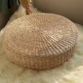 thumbnail image 4 of Cojín de tatami de 40cm, cojín redondo de paja, trenza hecha a mano, cojín de suelo para yoga, alfombrilla de asiento Afortunado Sencillez, 4 of 5