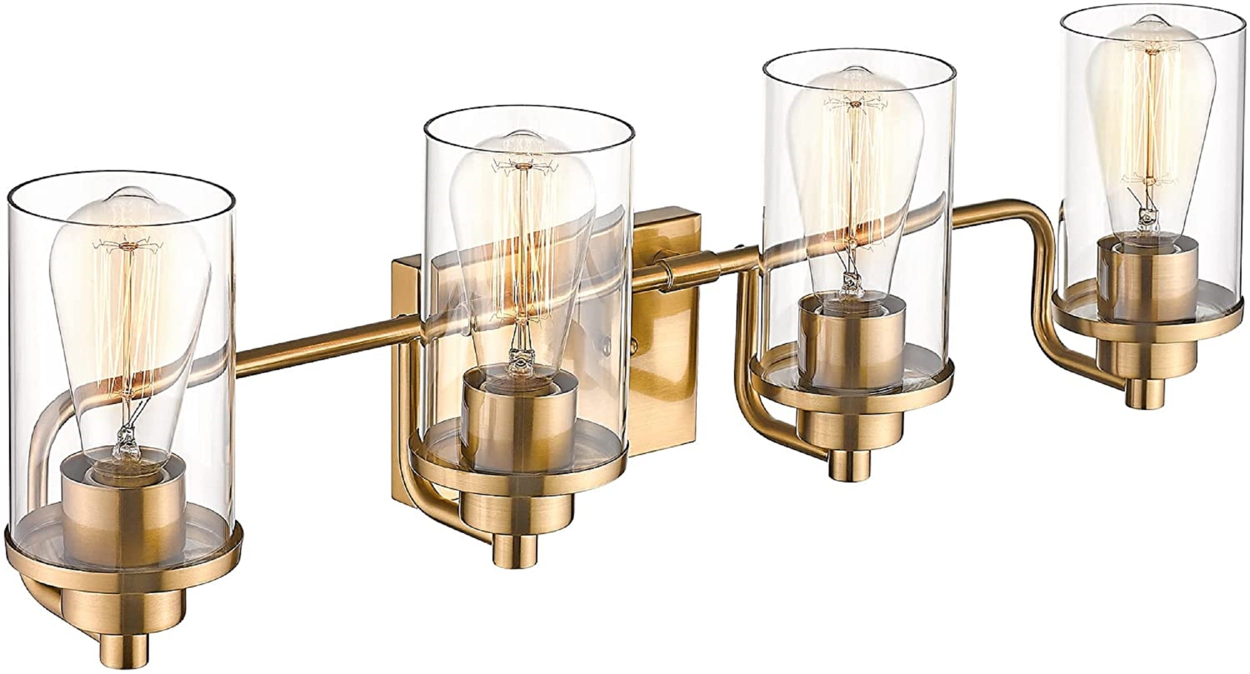 4Light Bathroom Vanity Lights, Farmhouse Vintage Wall Lamp Lighting