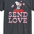 thumbnail image 3 of Peanuts - Snoopy Send Love Short Sleeve Graphic T-Shirt, 3 of 6