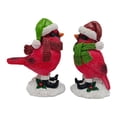 thumbnail image 4 of 2 estatuas de pájaro rojo con sombrero navideño, esculturas de caballo, decoración de resina, figuras de animales para dormitorio, TV, armario,, 4 of 9