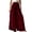 v#29RD1179, variant on Rggeeun Women Pants Solid Color Elastic High Waist Ankle Length Curved Hem Wide Leg Loose Fit Soft Drape With Side Pockets For Vacation Kawaii Bottoms,Red,Xxl