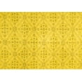 thumbnail image 1 of Ahgly Company Indoor Rectangle Abstract Yellow Contemporary Area Rugs, 4' x 6', 1 of 4