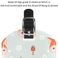 thumbnail image 4 of Square 2Pack PU Leather Fox Cruise Luggage Tag with Privacy Cover and Name ID Tag for Travel Handbags Backpacks Luggage Tags, 4 of 6