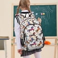thumbnail image 7 of FORMRS Unisex School Backpack 17" Student Travel Bag with Laptop Compartment, Rainbow Stars Pattern, 7 of 7