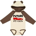 thumbnail image 3 of Inktastic Future Pit Crew Red Race Car Boys or Girls Long Sleeve Baby Bodysuit, 3 of 5