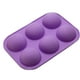 thumbnail image 1 of Advancent Molde de pastel de silicona con esfera de media bola de 6 cavidades para hornear utensilios para hornear en 3D, pastel de Chocolate, magdalenas, Almacenamiento y organización del hogar Advancent HA022927-00, 1 of 6