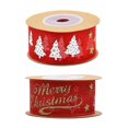 thumbnail image 3 of Holiday Ribbons for Crafts Decoration Bouquet Decoration Women Families Red 500.00X2.50X0.01CM Polyester Thin Ribbon 2 Rolls, 3 of 3